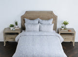 French Herringbone Storm Duvet Collection - Ornate Home