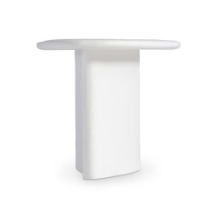 Fresco Chalky White Outdoor Accent Table - Ornate Home