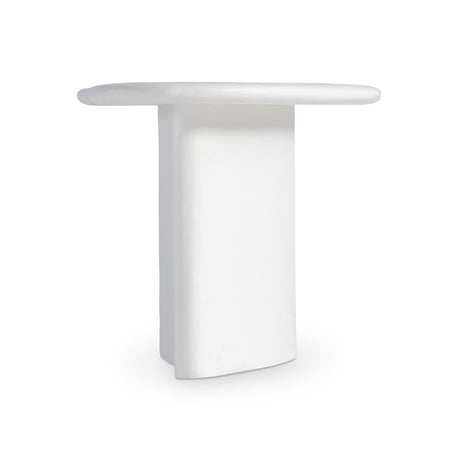 Fresco Chalky White Outdoor Accent Table - Ornate Home