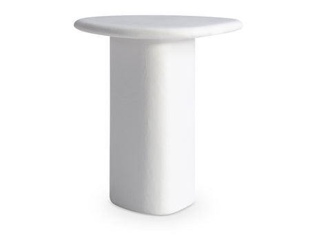 Fresco Chalky White Outdoor Side Table - Ornate Home