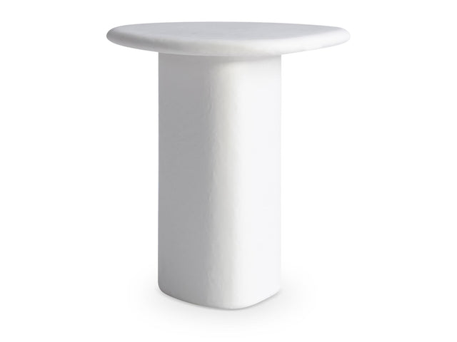 Fresco Chalky White Outdoor Side Table - Ornate Home