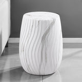 Fresco White Side Table - Ornate Home