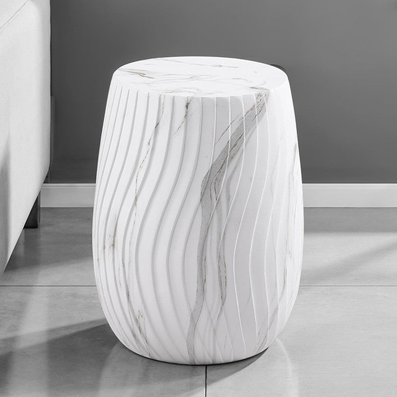 Fresco White Side Table - Ornate Home