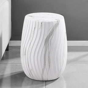 Fresco White Side Table - Ornate Home