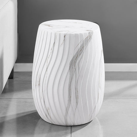Fresco White Side Table - Ornate Home