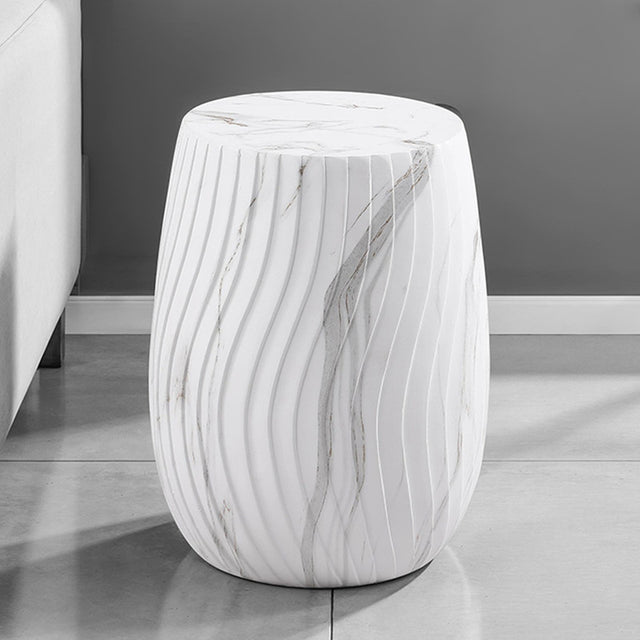 Fresco White Side Table - Ornate Home