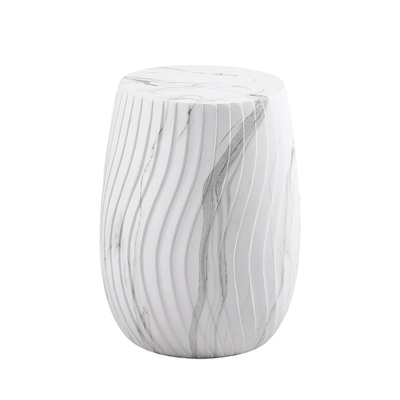 Fresco White Side Table - Ornate Home