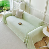 Fresh Geometric Sofa Throw Cover, Modern Textured Breathable Couch Protector Blanket - Ornate Home