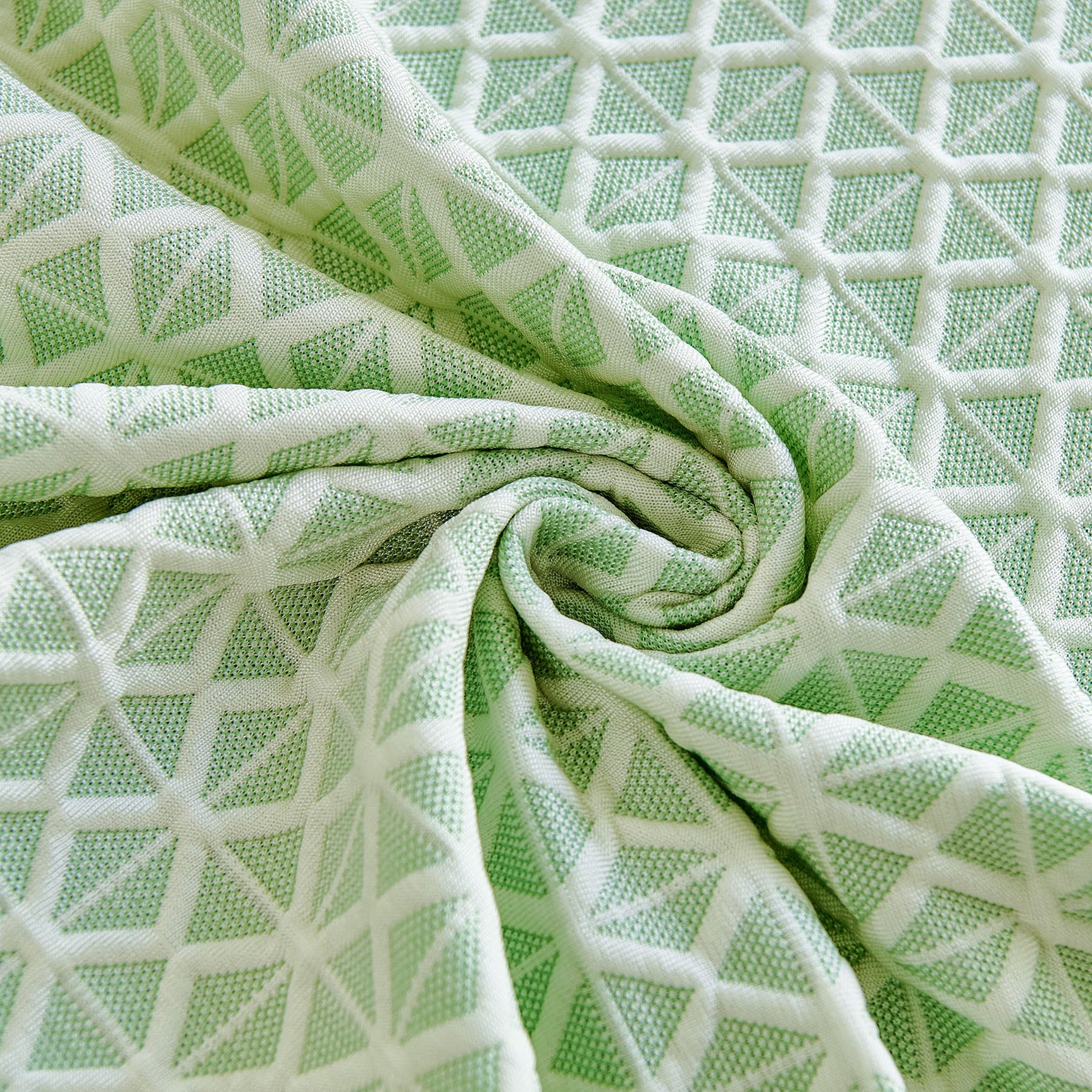 Fresh Geometric Sofa Throw Cover, Modern Textured Breathable Couch Protector Blanket - Ornate Home