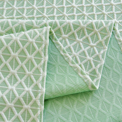 Fresh Geometric Sofa Throw Cover, Modern Textured Breathable Couch Protector Blanket - Ornate Home