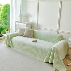 Fresh Geometric Sofa Throw Cover, Modern Textured Breathable Couch Protector Blanket - Ornate Home