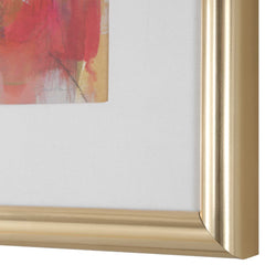 Fresh Start Red Abstract Prints (Set of 6) - Ornate Home