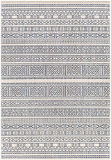 Freshwater White&Blue Outdoor Rug - Clearance - Ornate Home