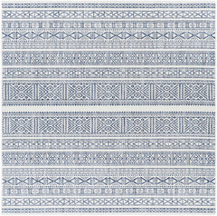 Freshwater White&Blue Outdoor Rug - Clearance - Ornate Home