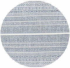 Freshwater White&Blue Outdoor Rug - Clearance - Ornate Home