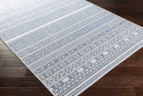 Freshwater White&Blue Outdoor Rug - Clearance - Ornate Home