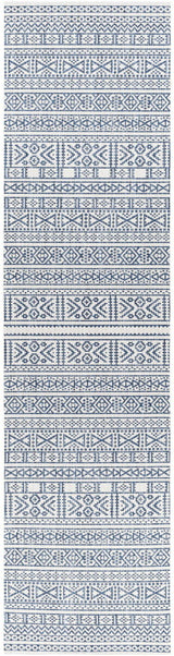 Freshwater White&Blue Outdoor Rug - Clearance - Ornate Home