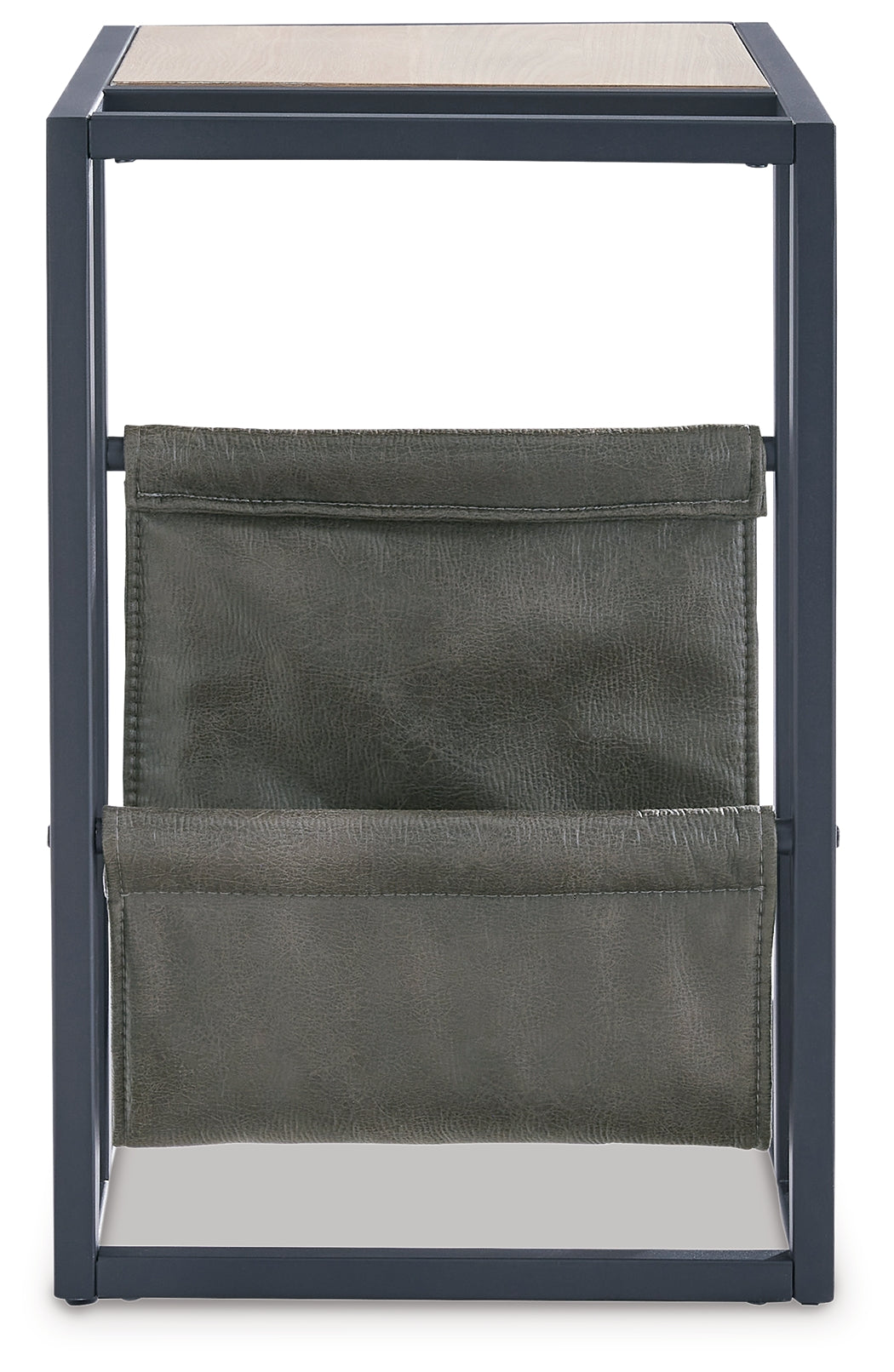 Freslowe Light Brown/Black Chairside End Table (Online Special Price) - Ornate Home