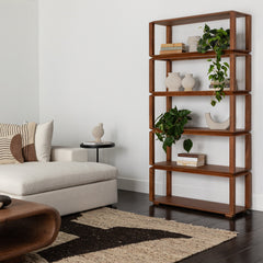 Fresno Brown Bookcase - Ornate Home