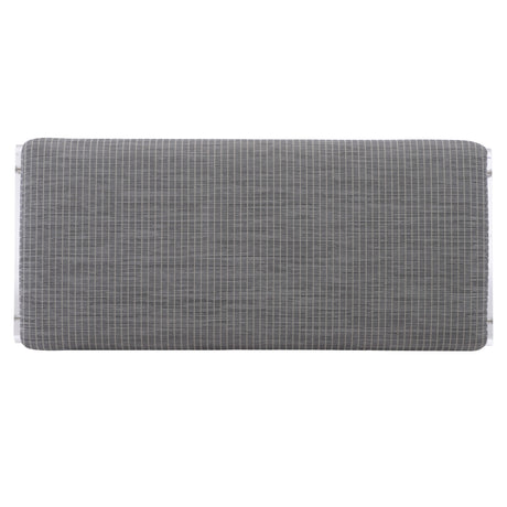 Frey Acrylic/Grey Fabric Bench - Ornate Home