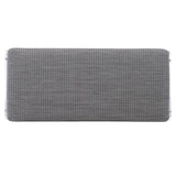 Frey Acrylic/Grey Leather Bench - Ornate Home