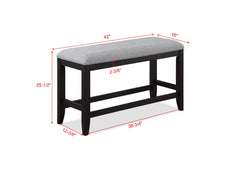 Frey Gray/Black Counter Height Dining Set - Ornate Home
