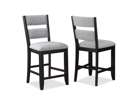 Frey Gray/Black Counter Height Dining Set - Ornate Home