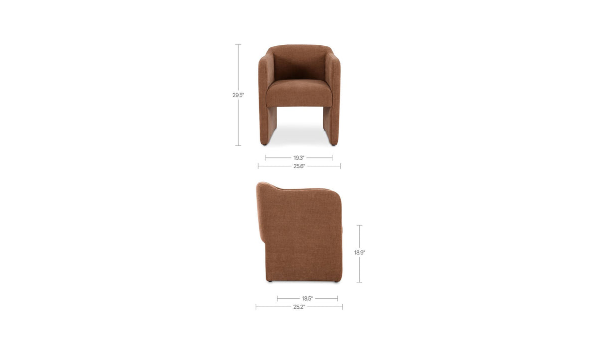 Freya Light Brown Dining Chair - Ornate Home