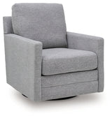 Freybourne Next-Gen Nuvella Pewter Swivel Accent Chair (Online Special Price) - Ornate Home