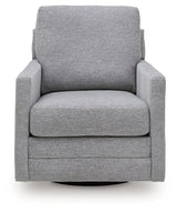 Freybourne Next-Gen Nuvella Pewter Swivel Accent Chair (Online Special Price) - Ornate Home