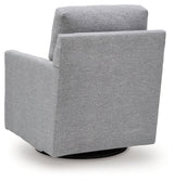 Freybourne Next-Gen Nuvella Pewter Swivel Accent Chair (Online Special Price) - Ornate Home