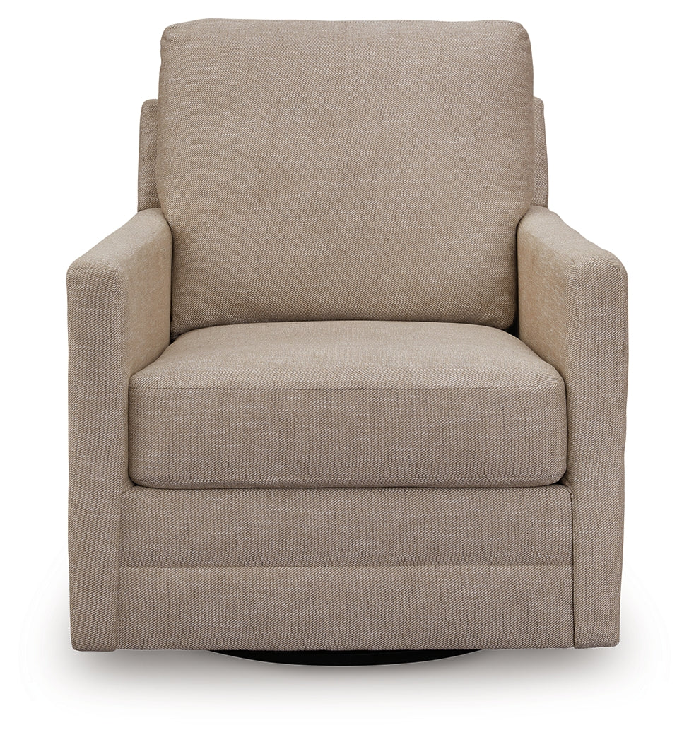 Freybourne Next-Gen Nuvella Twill Swivel Accent Chair (Online Special Price) - Ornate Home
