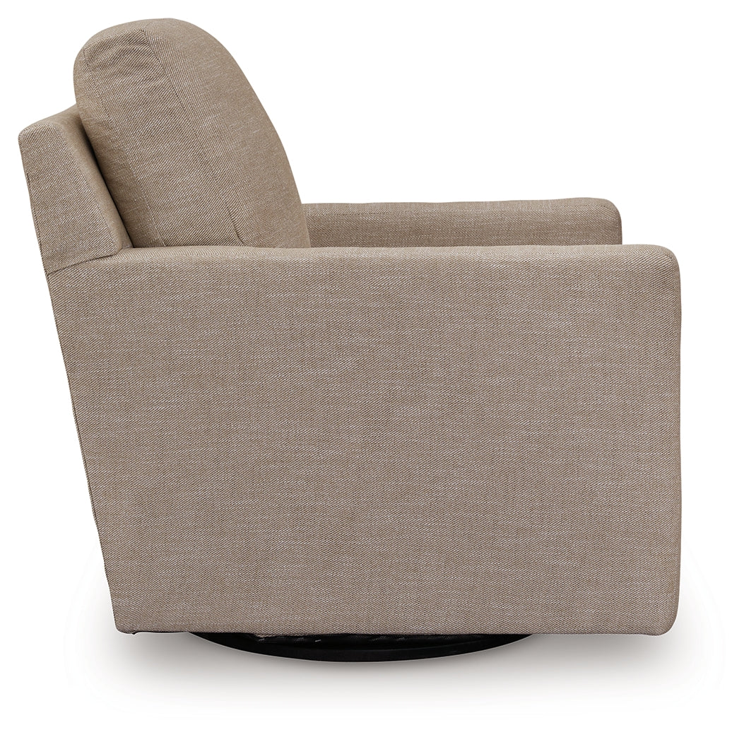 Freybourne Next-Gen Nuvella Twill Swivel Accent Chair (Online Special Price) - Ornate Home