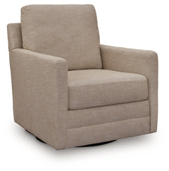 Freybourne Next-Gen Nuvella Twill Swivel Accent Chair - Ornate Home