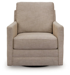Freybourne Next-Gen Nuvella Twill Swivel Accent Chair - Ornate Home
