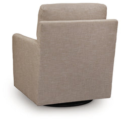 Freybourne Next-Gen Nuvella Twill Swivel Accent Chair - Ornate Home