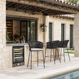 Freycinet Black Barstool (Set of 2) - Ornate Home