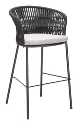 Freycinet Black Barstool (Set of 2) - Ornate Home
