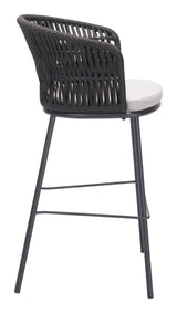 Freycinet Black Barstool (Set of 2) - Ornate Home