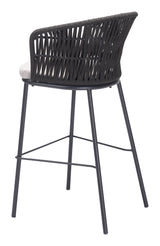 Freycinet Black Barstool (Set of 2) - Ornate Home