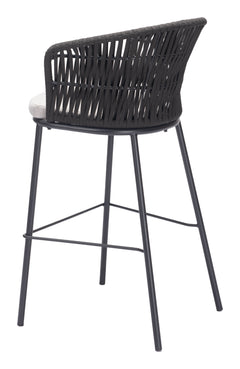 Freycinet Black Barstool (Set of 2) - Ornate Home