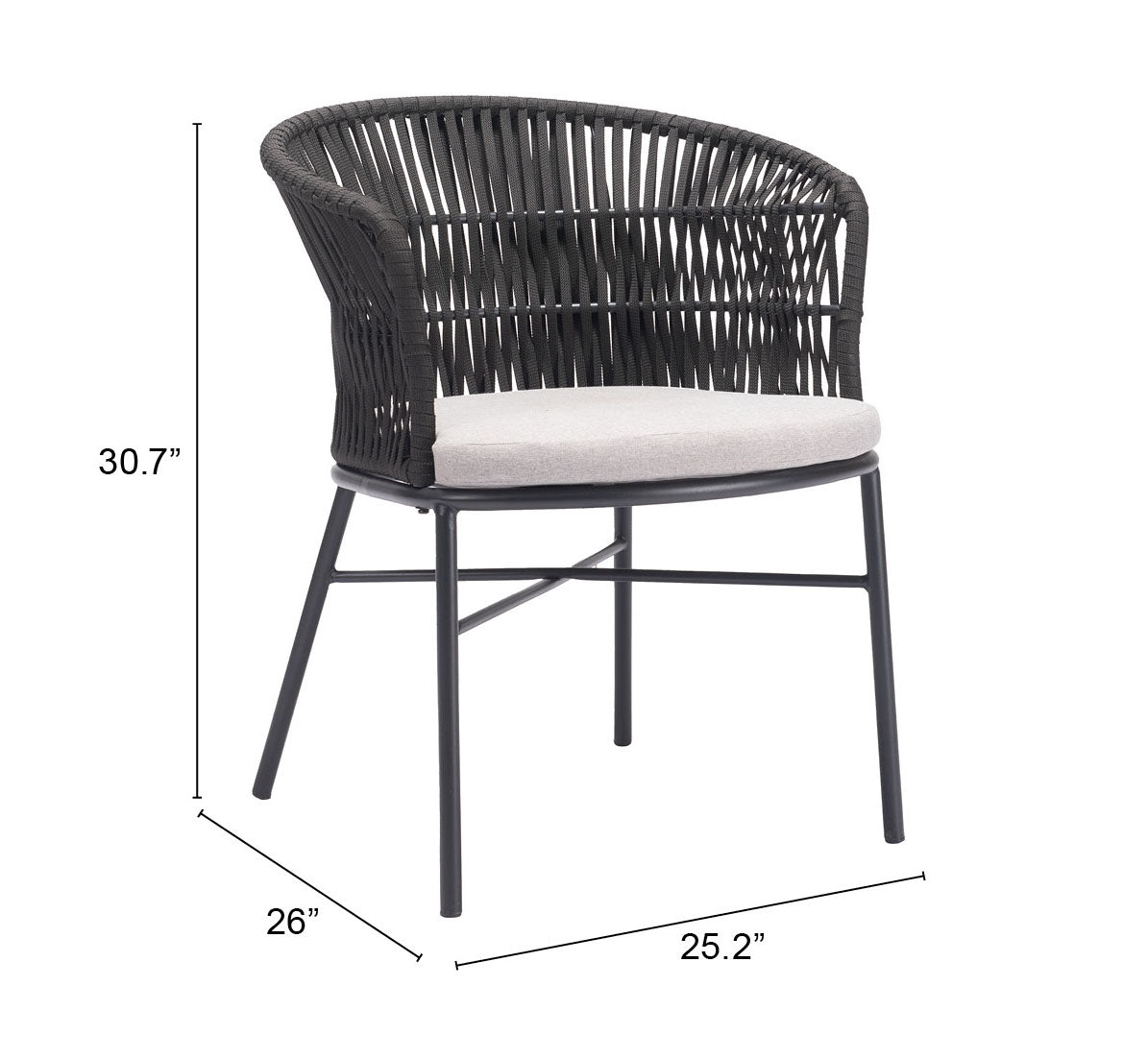 Freycinet Black Dining Chair (Set of 2) - Ornate Home