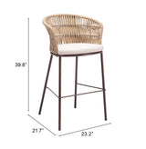 Freycinet Natural Barstool (Set of 2) - Ornate Home