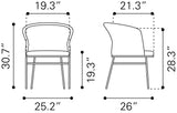 Freycinet Natural Dining Chair (Set of 2) - Ornate Home