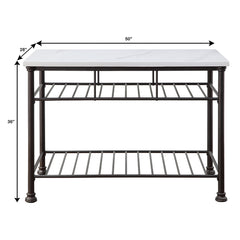 Freyja Kitchen Island - Ornate Home