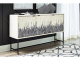 Freyton White/Gray Accent Cabinet - Ornate Home