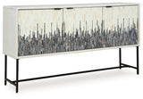 Freyton White/Gray Accent Cabinet - Ornate Home
