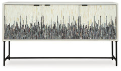 Freyton White/Gray Accent Cabinet - Ornate Home