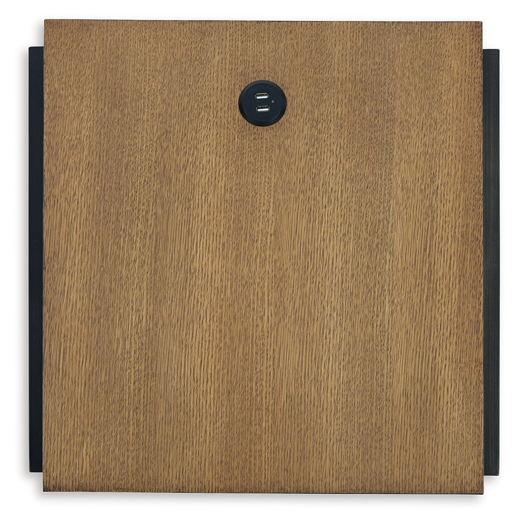 Fridley Brown/Black End Table - Ornate Home