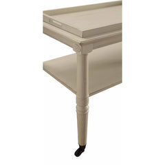 Frisco Antique White Serving Cart - Ornate Home